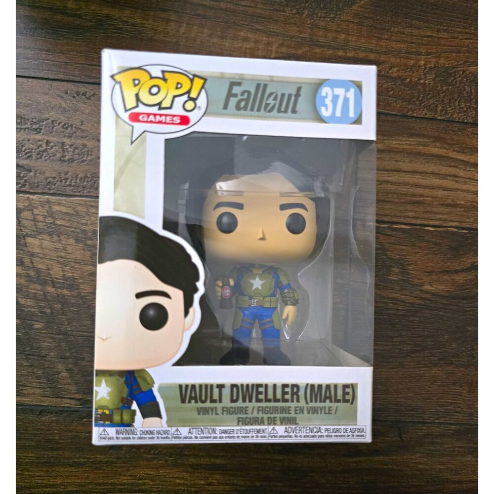 Funko Pop! Games Fallout Vault Dweller (Male) Vinyl Figure #371 Boxed 2018